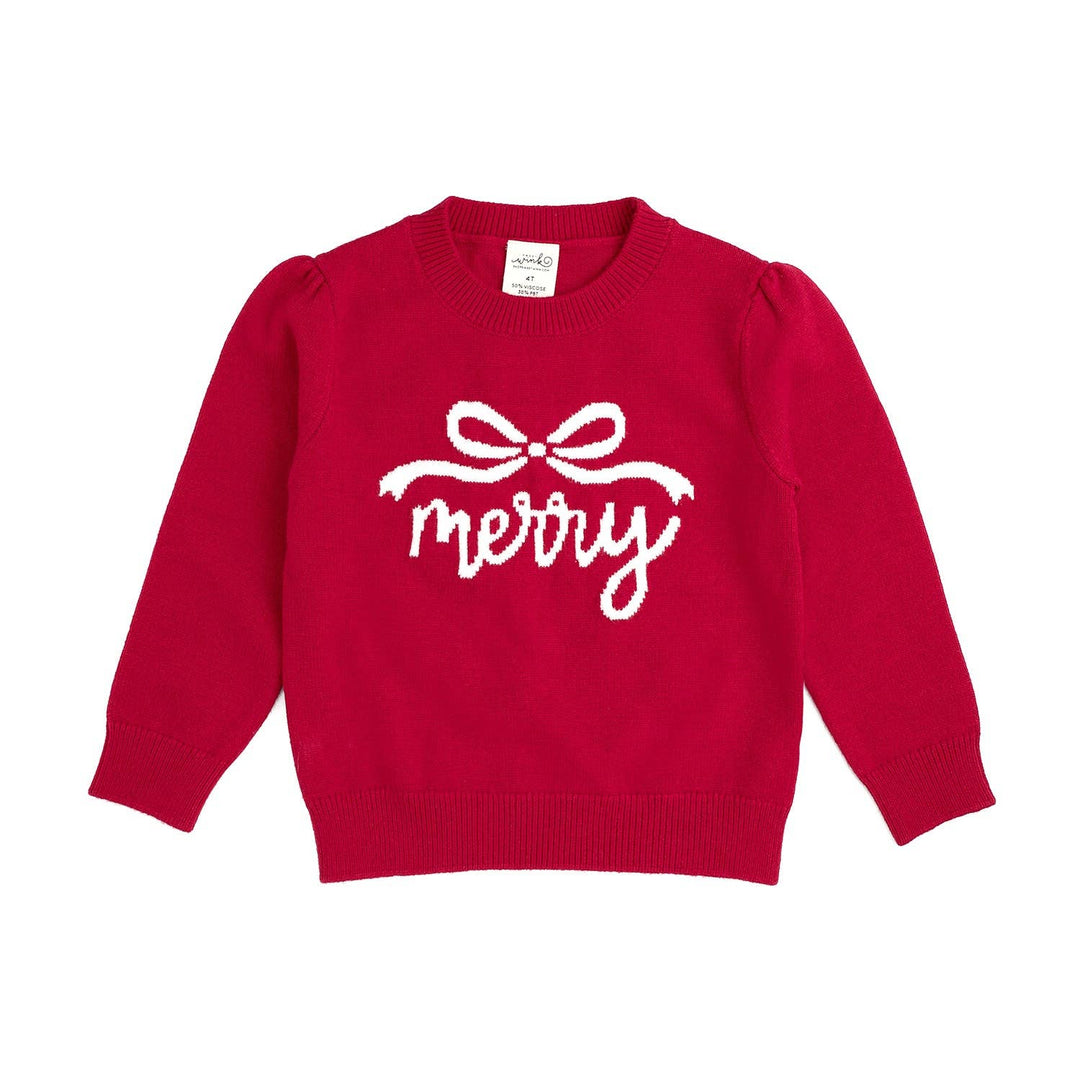 Be Merry Bow Holiday Sweater