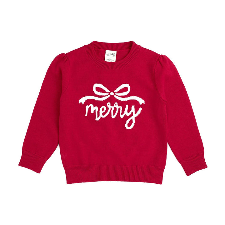 Be Merry Bow Holiday Sweater
