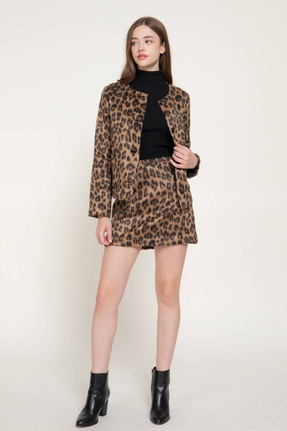 Francine Leopard Jacket