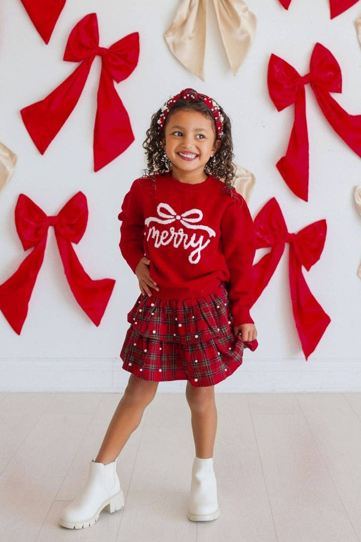 Be Merry Bow Holiday Sweater