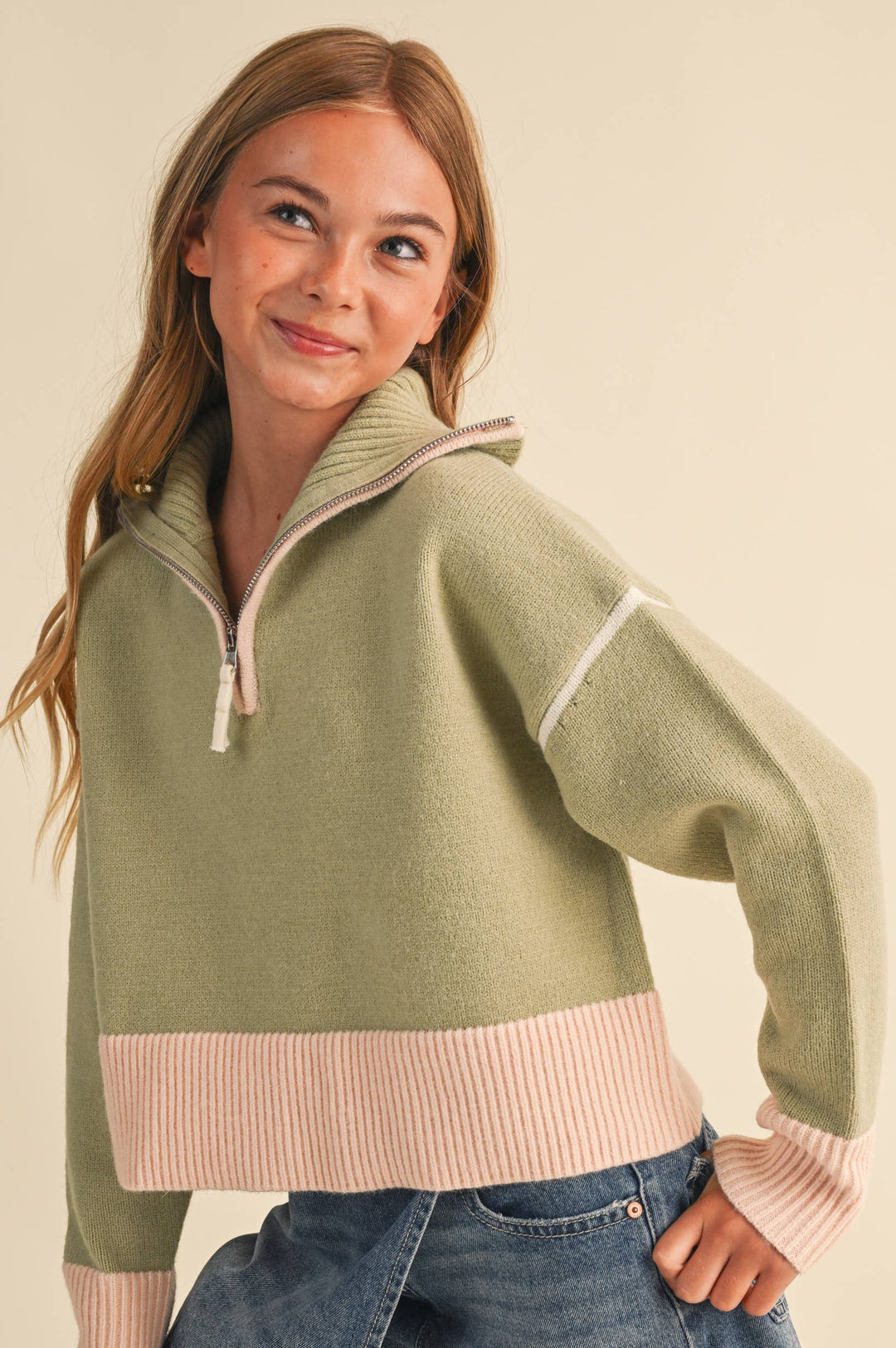 Brynn 1/4 Zip Sweater