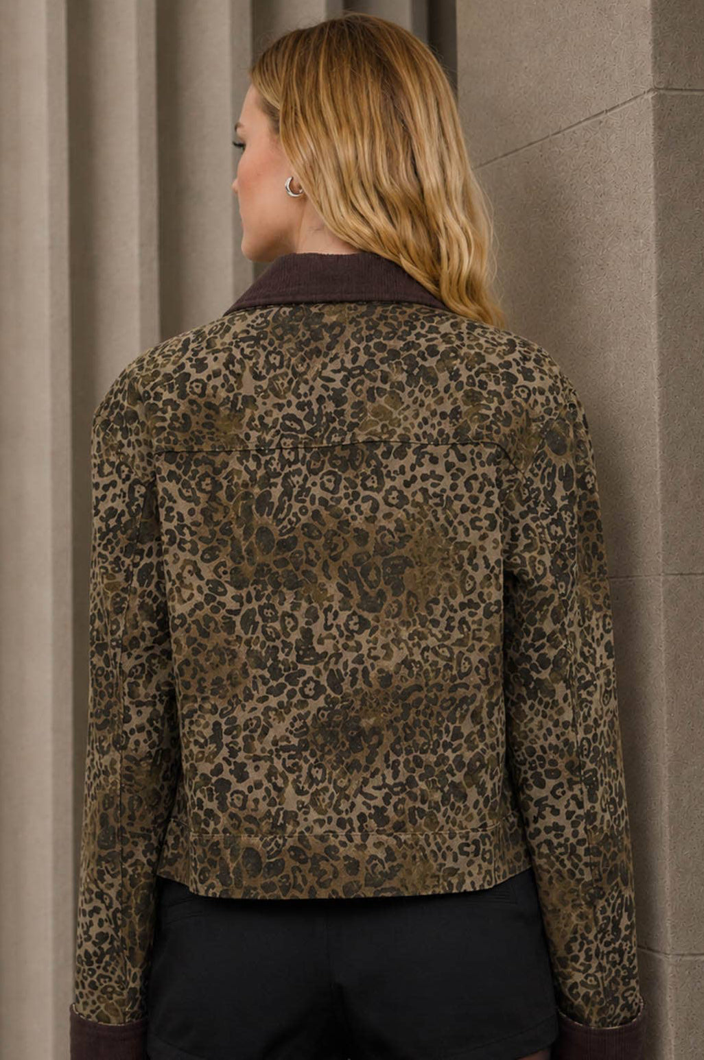 It Girl Cheetah Corduroy Jacket