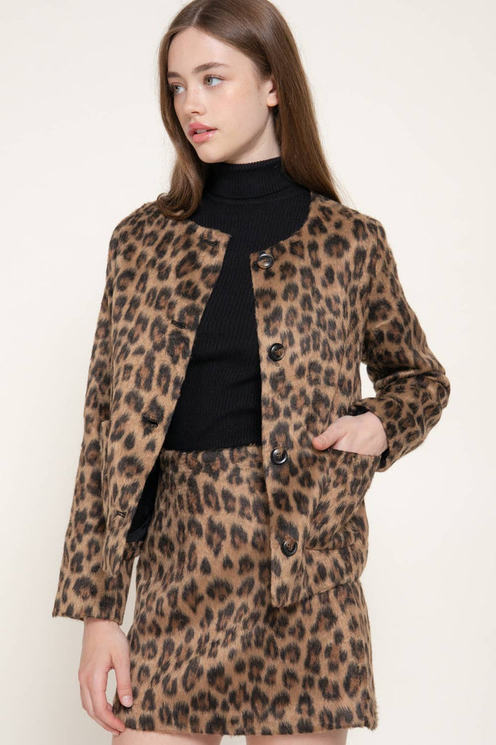Francine Leopard Jacket