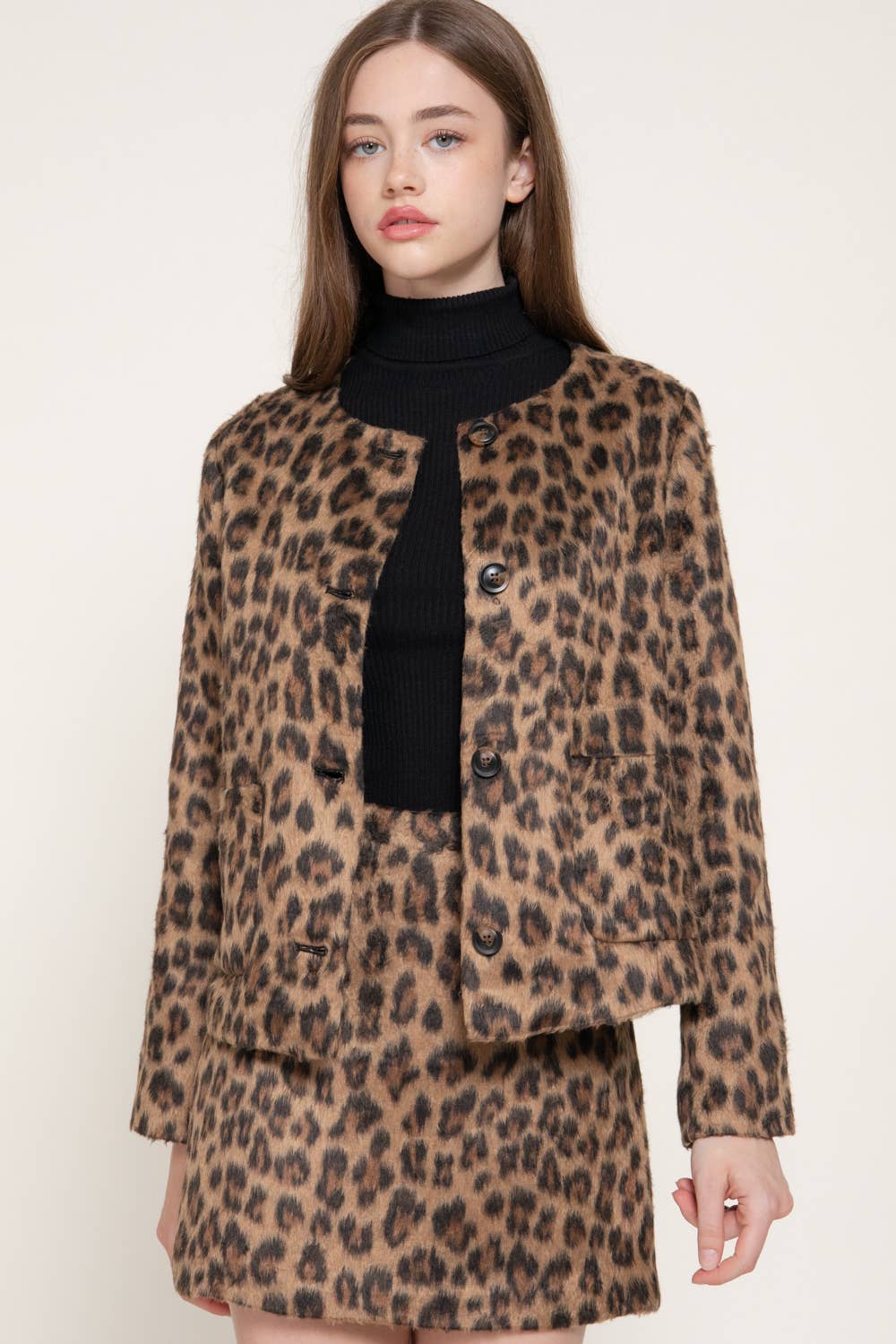 Francine Leopard Jacket