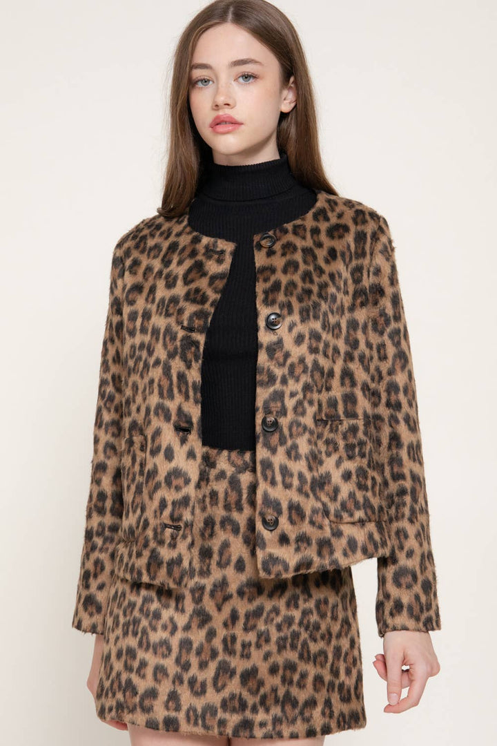 Francine Leopard Jacket