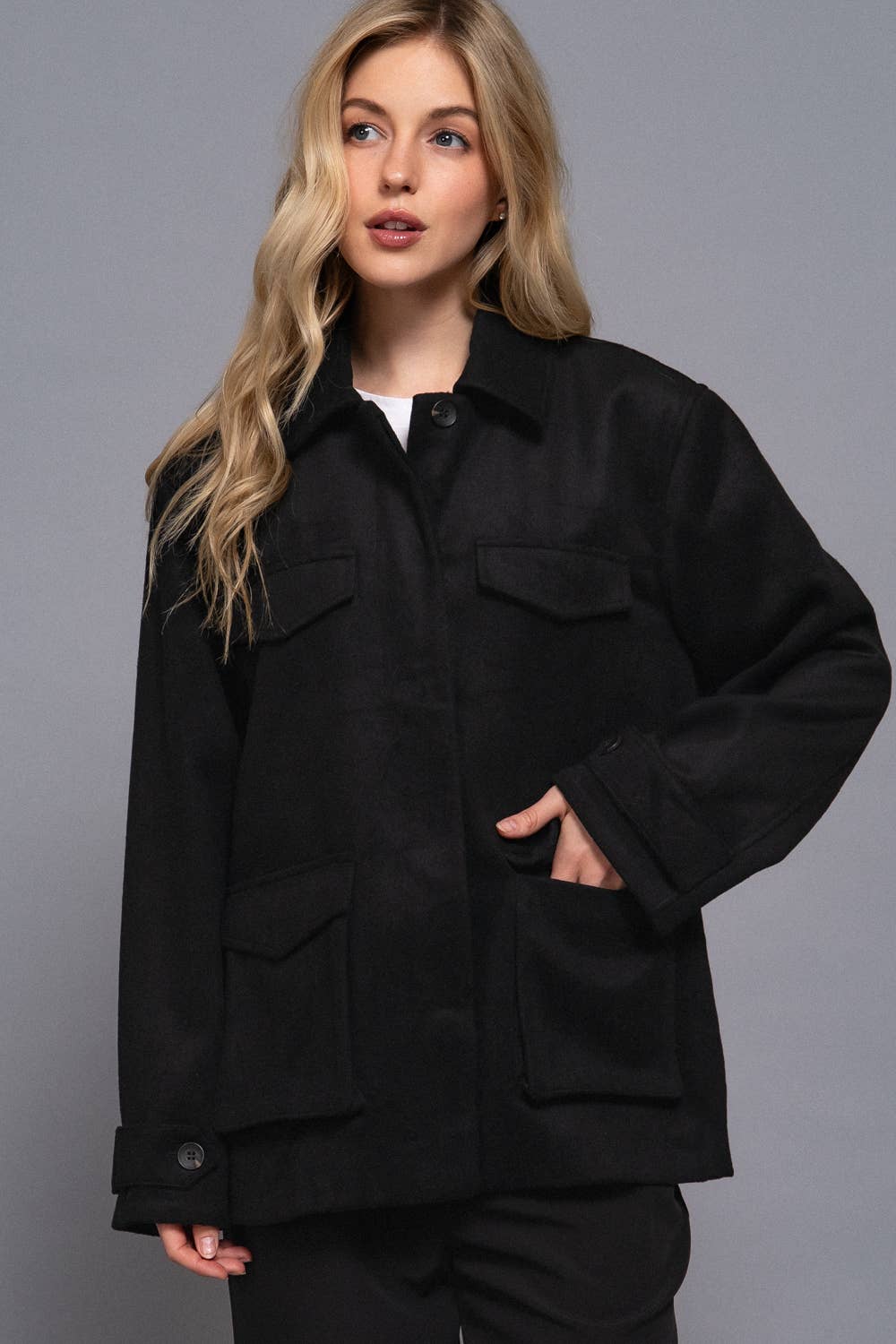 Delaney Cargo Felt Jacket